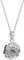 Nenalina Collier pour femme avec pendentif rose de 14 mm, collier pour femme avec pendentif, chaîne en argent avec fleur, bijou fleur pour fille, chaîne de 45 cm avec mousqueton en argent sterling 925