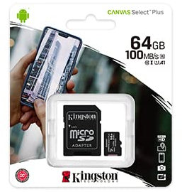 Original Kingston micro SD SDHC memory card 64GB for Huawei P10 - 64GB