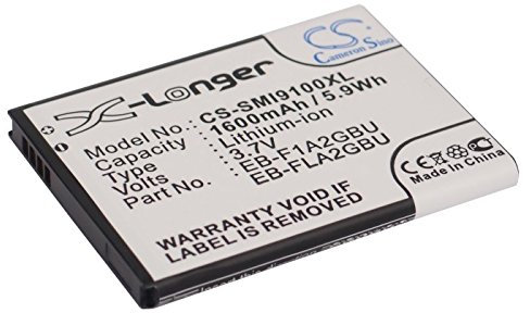 CS-SMI9100XL Batteries 1600mAh Compatible avec [Samsung] EK-GC100, Galaxy Camera, Galaxy M, R, R Style, S II, S II Duos, Plus, S2, S2 Plus, SII V, V Z, GT-I9050, GT-I9100, GT-I9100G, GT-I9100T, GT-I9