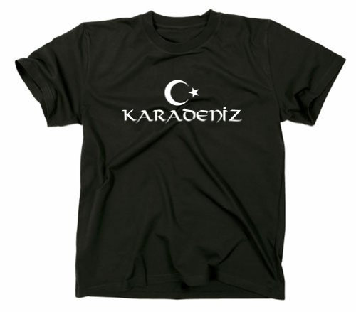 Karadeniz Türkei Türkiye Flagge T-Shirt, schwarz, XXL
