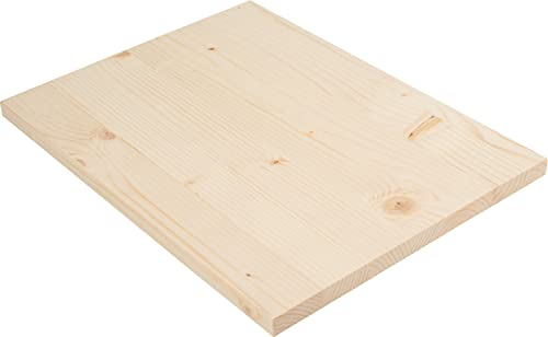 Thies Leimholzplatte Fichte/Tanne, 40x30cm, 18mm, Holz, Rechteckig