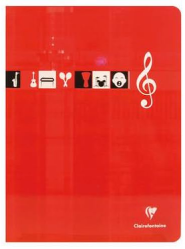 Heft mit Musik und Gesang Metric 170 x 220 cm, 56 P./28 Blatt, 90 g/m², liniert + Reichweite, 20 Stück