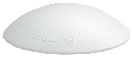HKB ® 1 Stück BUMMS Türstopper, Türpuffer, Ø 60 mm Höhe: 15 mm, transparent, aus Kunststoff, mit Klebefläche, Originalprodukt von Hersteller Hansi Siebert, Artikel-Nr. 51270