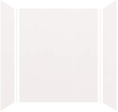 Transolid Expressions 3-Panel Shower Wall Kit | 36×60×72-in | White | Easy Install Alcove Surround