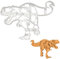 Naturgetreuer Tyrannosaurus Rex Ausstechform, 1 Teil, Bakerlogy