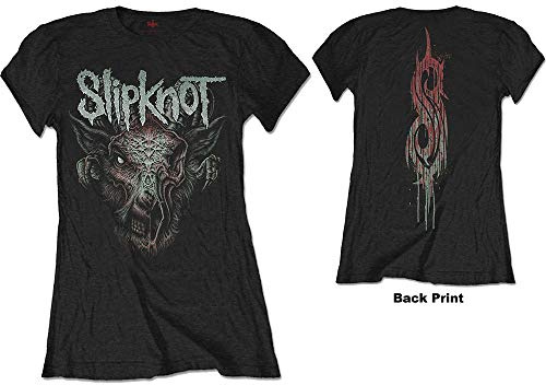 T-Shirt # L Ladies Black # Infected Goat