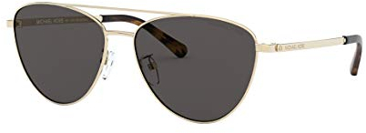 Michael Kors Damen 0MK1056 Sonnenbrille, Pale Gold/Dark Grey, 58