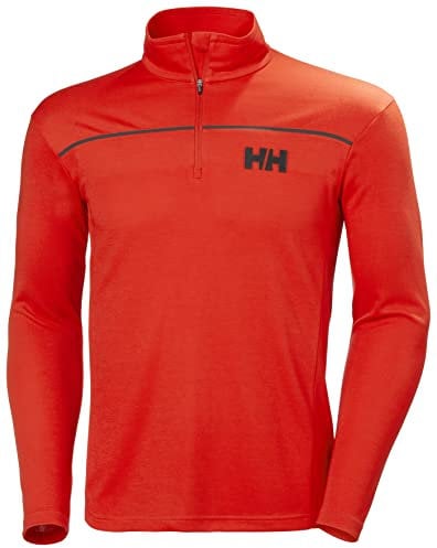 Helly Hansen Hommes Pull HP avec fermeture éclair 1/2, Rouge, XL