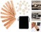 Klarinette Kork Ersatzsatz Klarinette Hals Joint Korkblatt Instrument Pads Instrument Reparatur Zubehör Mit Lagerung Beutel 1 Set