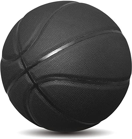 MINDCOLLISION Größe 5/6/7 Massivfarbe Basketball, Nein Norm rutschfest verschleißfest, geeignet für Indoor- und Outdoor-Kinderfrauen-Jugend-Erwachsener Basketball,Schwarz,6