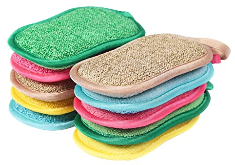 10 Stück Bunte Küchenschwamm Reinigungsschwamm , Kratzfeste Wiederverwendbare Geschirr Spülschwämme Putzschwamm in Premium-Qualität für Küche, Einfache Reinigung von Geschirr, Töpfen und Pfannen