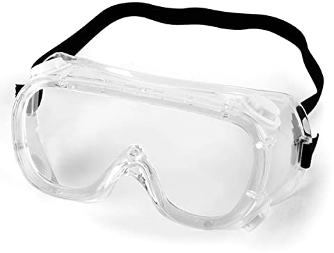 ECOZINK Gafas de seguridad antivaho con lentes transparentes de visión amplia, ajustables, gafas laboratorio protección contra salpicaduras químicas, gafas de seguridad trabajo