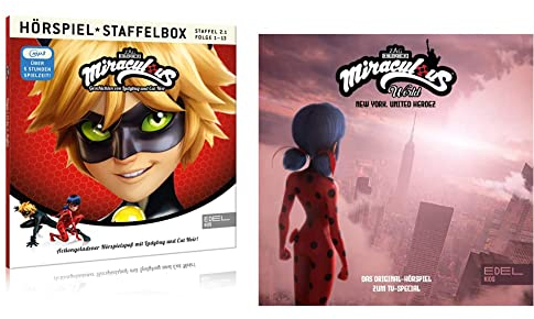 Miraculous - Geschichten von Ladybug & Cat Noir - mp3-Staffelbox 2.1 - Das Original-Hörspiel zur TV-Serie (Folgen 1 - 13) & Miraculous World - New York, United Heroez - Das Original-Hörspiel