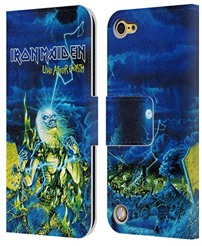 Head Case Designs Offizielle Iron Maiden Live After Death Tour Leder Brieftaschen Handyhülle Hülle Huelle kompatibel mit Apple iPod Touch 5G 5th Gen