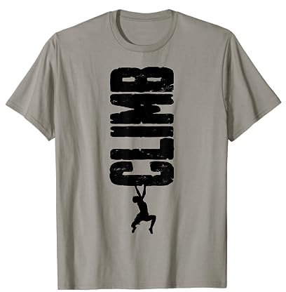 Klettern Klettern Bouldern Vintage Vertikale Kletterer Junge T-Shirt