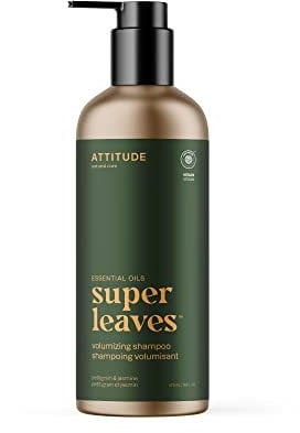 ATTITUDE Volumizing Shampoo, Petitgrain & Jasmine, EWG Verified with Essential Oils, Vegan & Plant-Based, Aluminum Bottle, For Thin and Flat Hair, 473 mL