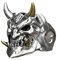 WSZJLN Retro Hannya Maskenring japanischer Stil Herren Halloween Ring Hip Hop Rock Modeschmuck Geschenke verstellbar größenverstellbar WN1035-2