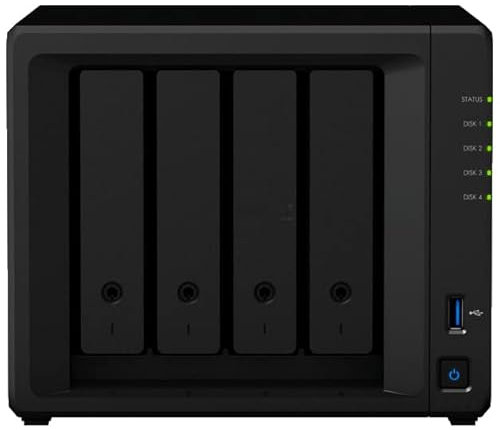 Synology DS423+ 16TB 4 Bay Desktop NAS Solution installed with 4 x 4TB Western Digital Red Plus Drives