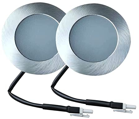 BFYNDE YFcaiheng 2-Piece 50mm Cut Hole Cabinet Light LED Range AID Hood Light Bulb 12V DC Kitchen Cooker Light Lamp Frosted Cover LED Light (Color : White 6000K, Size : No)