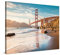 PICANOVA – Leinwandbild 80x60cm Golden Gate Bridge San Francisco – Leinwanddruck – Wandbild Kunstdruck Auf 2cm Holz-Keilrahmen Für Schlaf- Und Wohnzimmer Wanddekoration – Bild auf Leinwand
