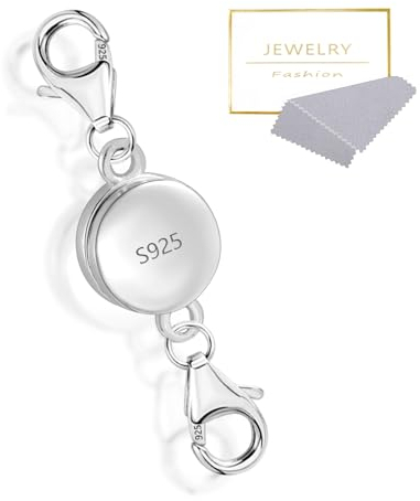 ALEXCRAFT Doppel Magnetverschluss Kette 925 Sterling Silber Armband Verschluss Magnetverschlüsse für Ketten Halskette Armband