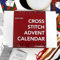Eteslot Sticken Set Adventskalender 2023 Kinder Erwachsene, Weihnachten Stickpackung Adventskalender, Weihnachten Kreuzstich Set, Exquisites Weihnachtsmuster Nadelpoint