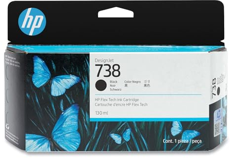 HP 738 130-ml Black DesignJet Ink Cartridge Druckerpatrone 1 Stück(e) Original Standardertrag Schwarz