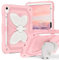 YINLAI Custodia per iPad di 10a generazione a due strati antiurto con supporto a farfalla protettiva integrale per bambini custodia per iPad 10a generazione (2022) 10,9 lnch, rosa