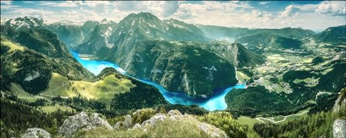 Pro-Art Glasbild Mountain Landscape I, 50x125 cm