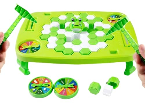 Moslalo Eisbrecher-Spiel,66-teiliges interaktives Eisspiel mit Drehteller | Kognitives sensorisches Spielzeug, Eltern-Kind-Lernspielzeug als Partygeschenk, Geburtstagsgeschenk, Erwachsene ab 3 Jahren
