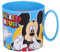 ALMACENESADAN, 5074, Taza apta para microondas, capacidad 265ml, producto reutilizable; (Mickey)