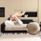 jianyana Sofa überzug Sofabezüge aus Samt Weich rutschfest Strapazierfähig Couchunterlage für 2 3 und 4 Sitzer Warm Atmungsaktiv Maschinenwaschbar für Ledersofa Bank Ecksofa Universal