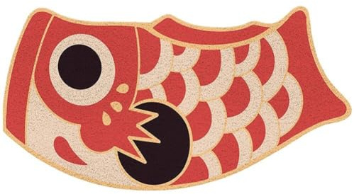 Tsffae Karpfen-fußmatte Im Japanischen Stil, Für Eingangsbereich, Flur, rutschfeste Bodenmatte, Badezimmer, Karpfen-teppiche, Willkommene Fußmatte Für Wohnzimmer, Eingangsbereich, Büro