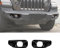 GQDGCU Auto Nebelscheinwerfer Abdeckung für Wrangler JL Gladiator JT 2018-2024, Scheinwerferabdeckung Zubehör, Vorne Leuchten Gehäuse DekorationSchwarze