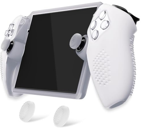 playvital Coque pour PS Portal Manatte Accessoire,Housse Protection pour PS Portal Console avec Capuchon Joystick Grip Cover-Blanc Transparent
