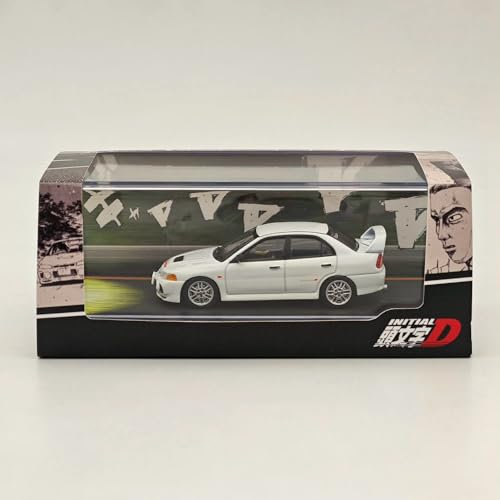 Hobby Japan 1/64 für Lancer RS Evolution IV Initiale D Weiß HJ642011D Druckguss Modellauto Sammlung Auto Spielzeug Geschenk