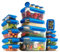 GARUET 20-Piece Airtight Food Storage Containers with Lids | BPA-Free Plastic | Leakproof & Stackable | Freezer, Microwave & Dishwasher Safe | Multiple Sizes (Blue)