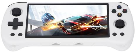 X55 Handheld Spielekonsole, 5,5 Zoll IPS Bildschirm, Open Source Spielekonsole, Unterstützt 30 Simulatoren, RGB Umgebungsbeleuchtung, Dual Joystick, 5 Stunden Akkulaufzeit, (16G