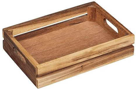 Tala Medium Crate - Plain In Natural Acacia