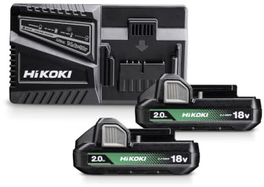 Pack de Batteries HiKOKI 18V 2,0 Ah BSL1820M + Chargeur UC18YSL