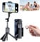 Elevopro 360,Elevo Pro,Adjustable Selfie Stick Tripod with Detachable Remote, Elevopro Vlogger Pro,3-in-1 Mini Extendable Phone Grip Tripod Works On All Smartphones (Black)