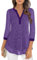 Flikity Womens Blouses & Shirts Dressy Sequin Sparkly Tops For Women UK For Wedding Guest Evening Party Club Cocktail Glitter Tops Mesh Sheer Layered Country Concert Outfits Sparkly Violet 2XL