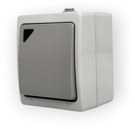 Aufputz Serienschalter IP54 Feuchtraum VDE (Aufputz Kontrollschalter)
