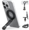 VRIG Magnetic Phone Holder Compatible with Magsafe for iPhone 16 15 14 13 12 Pro Max Plus Series, Fathers Day for Gifts,Aluminum Tripod Mount Adapter with 1/4”-20 & Cold Shoe for Video Recording