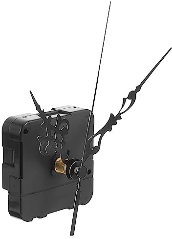 Mipcase Rückwärts Laufender Uhrwerk Ersatzmechanismus, Schwarz, 1 Satz | Kunststoff und Eisen, Zuverlässige Leistung, Selbstgemacht Uhrmacherei, Wanduhr Geräuschlos ohne Ticken, Starke Haltbarkeit