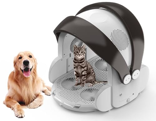600W Boîte De Séchage Pour Animaux De Compagnie,Séchoir Automatique Pliable Pour Animaux De Compagnie, Pour Chats Et Petits Chiens, Séchage À 360 °C,contrôle Intelligent De La Température (20 À 43 °C)