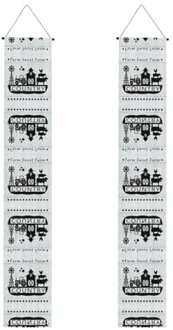 Farm Houses Windmill Tractor Decorative Porch Banner