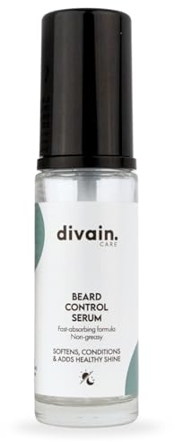 Beard Control Serum 30 ml | Sérum Acondicionador para Barba con Aceite de Argán, Vitamina E y Extracto de Cedro | Suaviza, Nutre y Aporta Brillo al Vello Facial | divain.Care