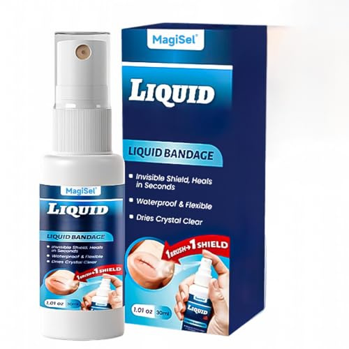 Cerotto Liquido Per Ferite, Cerotto Spray Trasparente, Colla Liquida Per La Pelle, Pers Tagli E Abrasioni Minori, Adesivo Cutaneo Pers 30 ML
