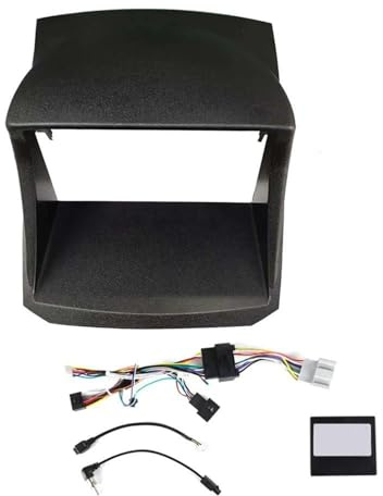 For Ford For Fiesta Mk6 2009-2017 Radio Fascias Frame 9 Inch 2DIN Stereo Panel 16PIN Wiring Harness Power Cord Canbus Decoder QAQMHVCVB(Frame Canbus 12-17)